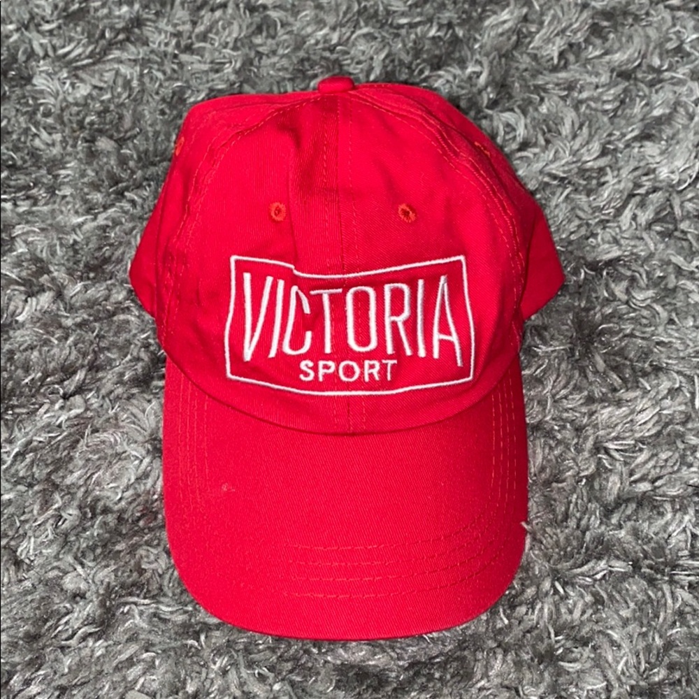 Red Victoria secret sport hat